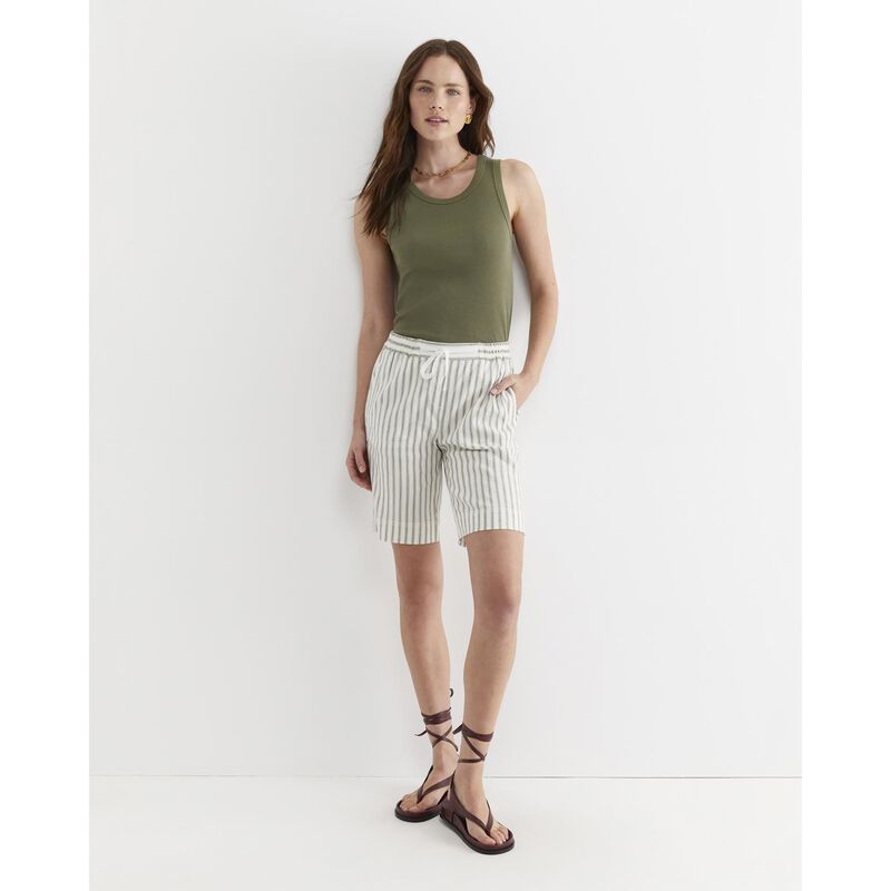 Sportscraft Rosa Stripe Linen Short image number 3